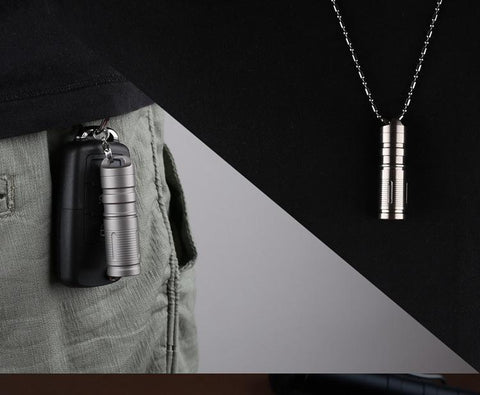 Mini  Titanium Self Defense Flashlight