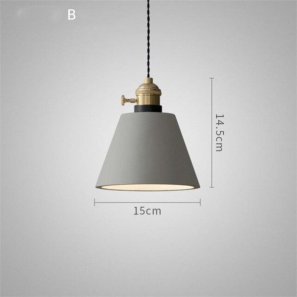 Nordic Industrial Cement Droplight