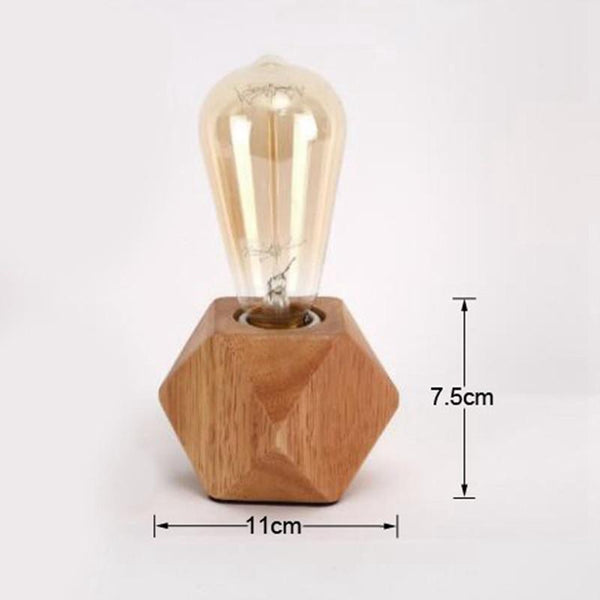 Light Modern Wooden Desk Lamp