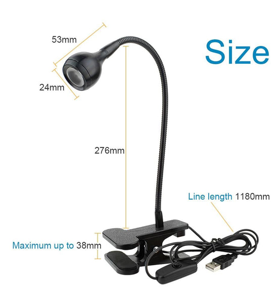 Flexible Gooseneck Table Reading Lamp