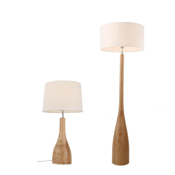 Simple Nordic Floor Lamp Wood Leg