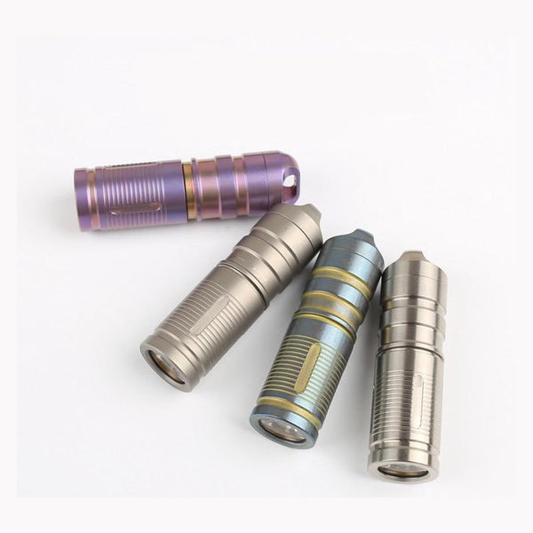 Mini  Titanium Self Defense Flashlight